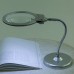 Masa üstü ışıklı büyüteç çalışma lambası metal tabanlı 130mm